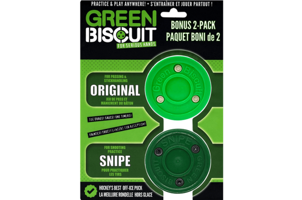 Green Biscuit Snipe Combo for off-ice hockey training