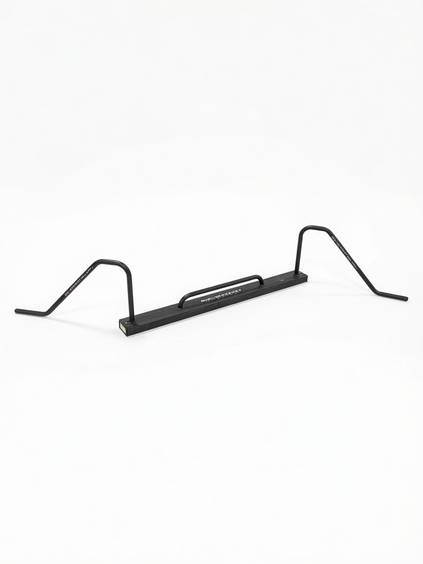 Perspective view of Total Skill System 60 Inch Off-Ice passing trainer with dual rebounders