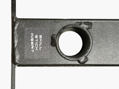 Close-up of skill stick insert socket on Total Skill System 60 Inch Off-Ice hockey trainer
