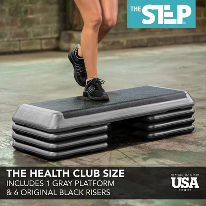 The Step Health Club Size Platform with (6) Original Risers